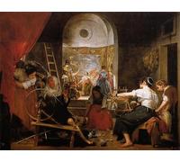 POSTERIIk Famoso Painting Cuadro Póster retro para la Favola di Aracne di Diego Rodriguez De Velazquez Para la Decoración del Hogar 60x90cm