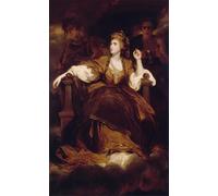 POSTERIIk Famoso Painting Cuadro Póster retro para La signora Siddons come musa tragica di Joshua Reynolds Para la Decoración del Hogar 60x90cm