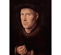 POSTERIIk Famoso Painting Cuadro Póster retro para Ritratto di Jan De Leeuw di Jan Van Eyck Para la Decoración de la Oficina 60x90cm