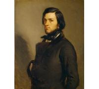 POSTERIIk Famoso Painting Cuadro Póster retro para Ritratto di un uomo di Jean Francois Millets Para la Decoración del Hogar 60x90cm