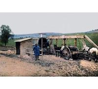 POSTERIIk Famoso Painting Cuadro Póster retro para una stazione di approvvigionamento idrico francese Verdun di Jules Gervais Courtellemont Para la Decoración del Hogar 60x90cm