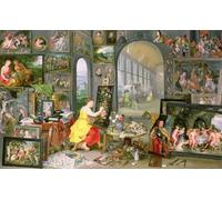 POSTERIIk Famoso Pintura Abstracta Lienzo de graffiti Allegoria della pittura di Jan the Elder Brueghel Para la Decoración del Hogar 60x90cm