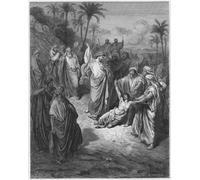 POSTERIIk Famoso Pintura Abstracta Lienzo de graffiti Biblia Jesús sanando al lunático de Gustave Dore Para la Decoración del Hogar 60x90cm