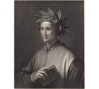 POSTERIIk Famoso Pintura Abstracta Lienzo de graffiti Dante Alighieri by Agostino Tofanelli Para la Decoración del Hogar 60x90cm