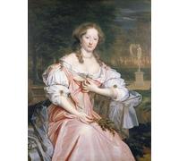 POSTERIIk Famoso Pintura Abstracta Lienzo de graffiti Retrato de Grace Wilbraham por John Michael Wright Para la Decoración del Hogar 60x90cm