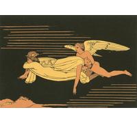 POSTERIIk Famoso Pintura Abstracta Lienzo de graffiti Sonno e morte che trasportano il corpo di Sarpedonte a Lycia di John Flaxman Para la Decoración de la Oficina 60x90cm