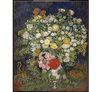 POSTERIIk Pinturas Famosas impresion Pared Arte cuadros de lienzo Bouquet di fiori in un vaso di Vincent Van Gogh Para la Decoración de la Oficina 60x90cm