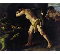 POSTERIIk Pinturas Famosas impresion Pared Arte cuadros de lienzo Ercole in lotta con l'Idra di Lerna di Francisco De Zurbaran Para la Decoración del Hogar 60x90cm