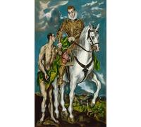 POSTERIIk Pinturas Famosas impresion Pared Arte cuadros de lienzo Il santo e il mendicante di El Greco Para la Decoración del Hogar 60x90cm