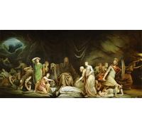 POSTERIIk Pinturas Famosas impresion Pared Arte cuadros de lienzo La corte della morte di Rembrandt Peale Para la Decoración del Hogar 60x90cm