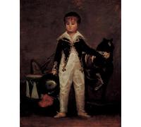 POSTERIIk Pinturas Famosas impresion Pared Arte cuadros de lienzo Ritratto di Pepito Y Bonelis di Francisco De Goya Para la Decoración del Hogar 60x90cm