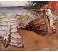POSTERIIk Pinturas Famosas moderno lienzo Impresión de Imagen La Barca Del Lamento Akseli Gallen-kallela Para la Decoración del Hogar 60x90cm