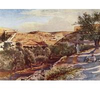 POSTERIIk Pinturas Famosas moderno lienzo Impresión de Imagen l'alta valle del Cedron guardando a sud di John Fulleylove Para la Decoración del Hogar 60x90cm