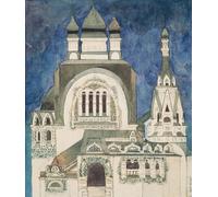 POSTERIIk Pinturas Famosas moderno lienzo Impresión de Imagen Progetto non realizzato per una chiesa a Talashkono di Mikhail Aleksandrovich Vrubel Para la Decoración del Hogar 60x90cm