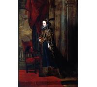 POSTERIIk Pinturas Famosas moderno lienzo Impresión de Imagen Ritratto della Mrchesas Paolina Adorno Brignole Sale Dipinto di Van Dyck Para la Decoración de la Oficina 60x90cm