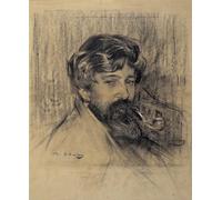 POSTERIIk Pinturas Famosas moderno lienzo Impresión de Imagen Ritratto di Santiago Rusiñol di Ramon Casas I Carbo Para la Decoración del Hogar 60x90cm