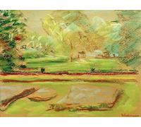 POSTERIIk Pinturas Famosas moderno lienzo Impresión de Imagen Terrazza fiorita a nord-est di Max Liebermann Para la Decoración del Hogar 60x90cm