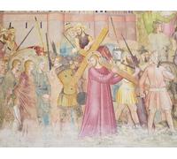 POSTERIIk Pinturas Famosas Mural Fotos Prints sobre Lienzo la Via al Calvario Capellone Degli Spagnoli di Andrea Di Bonaiuto Para la Decoración de la Oficina 60x90cm