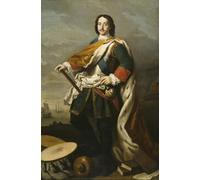 POSTERIIk Pinturas Famosas Mural Fotos Prints sobre Lienzo Pierre I Le Grand Tsar De Russie di Jacopo Amigoni Para la Decoración de la Oficina 60x90cm