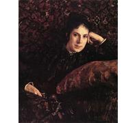 POSTERIIk Pinturas Famosas Mural Fotos Prints sobre Lienzo Ritratto di EN Sokolovoj di Valentin Alexandrovich Serov Para la Decoración del Hogar 60x90cm