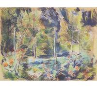 POSTERIIk Pinturas Famosas Mural Fotos Prints sobre Lienzo Wannseegarten de Max Liebermann Para la Decoración del Hogar 60x90cm