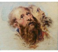 POSTERIIk Pinturas Famosas Painting Cuadro Póster retro para Dos Apóstoles de Peter Paul Rubens Para la Decoración de la Oficina 60x90cm