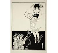 POSTERIIk Pinturas Famosas Painting Cuadro Póster retro para la danza dello stomaco di Aubrey Beardsley Para la Decoración del Hogar 60x90cm