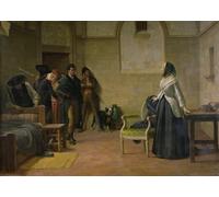 POSTERIIk Pinturas Famosas Painting Cuadro Póster retro para L'ultimo mattino di Maria Antonietta di Louis Baader Para la Decoración de la Oficina 60x90cm