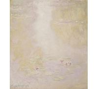 POSTERIIk Pinturas Famosas Painting Cuadro Póster retro para Ninfee Giverny di Claude Monet Para la Decoración del Hogar 60x90cm