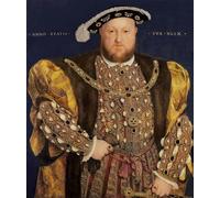 POSTERIIk Pinturas Famosas Painting Cuadro Póster retro para Ritratto di Enrico VIII invecchiato di Hans Holbein il Giovane Para la Decoración del Hogar 60x90cm