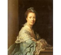 POSTERIIk Pinturas Famosas Painting Cuadro Póster retro para Ritratto di Jean Abercromby La signora Morison Allan Ramsay Para la Decoración de la Oficina 60x90cm