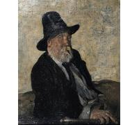 POSTERIIk Pinturas Famosas Painting Cuadro Póster retro para Ritratto di un uomo di lettere WE Henley di William Para la Decoración del Hogar 60x90cm