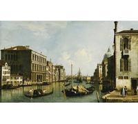 POSTERIIk Pinturas Famosas Pintura Abstracta Lienzo de graffiti il CanalVenezia guardando ad est da Campo S. Vio di Antonio Canal Para la Decoración de la Oficina 60x90cm