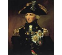 POSTERIIk Pinturas Famosas Pintura Abstracta Lienzo de graffiti Il contrammiraglio Sir Horatio Nelson di Lemuel Francis Abbott Para la Decoración de la Oficina 60x90cm