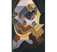 POSTERIIk Pinturas Famosas Pintura Abstracta Lienzo de graffiti Mesa frente a una ventana de Juan Gris Para la Decoración del Hogar 60x90cm