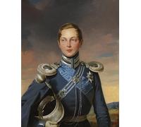 POSTERIIk Pinturas Famosas Pintura Abstracta Lienzo de graffiti Retrato del Zarevich Alexander Nikolaevich de Rusia por Carl Stieler Para la Decoración de la Oficina 60x90cm