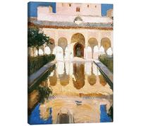 Posterlounge Alhambra, Salón de Embajadores Lienzo de Joaquín Sorolla y Bastida 30 x 40 cm Beige Cuadros Decoración para la pared