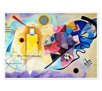 Posterlounge Amarillo, rojo y azul Póster de Wassily Kandinsky 130 x 100 cm Colorido Cuadros Decoración para la pared