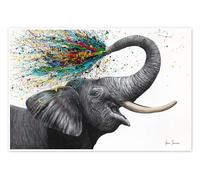 Posterlounge An elephantastic day Póster de Ashvin Harrison 21 x 14 cm Cuadros Decoración para la pared