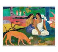 Posterlounge Arearea Póster de Paul Gauguin 70 x 50 cm Verde Cuadros Decoración para la pared