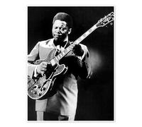 Posterlounge B.B. King y Lucille Póster 30 x 40 cm Blanco y negro Cuadros Decoración para la pared