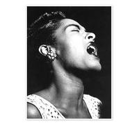 Posterlounge Billie Holiday Póster 50 x 70 cm Negro Cuadros Decoración para la pared