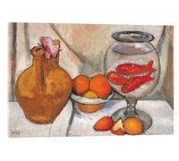 Posterlounge Bodegón con pecera Cuadro de metacrilato de Paula Modersohn-Becker 90 x 60 cm Beige Cuadros Decoración para la pared