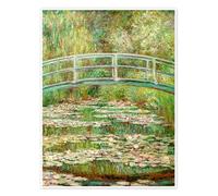 Posterlounge Bridge over the Lily Pond, 1899 Póster de Claude Monet 50 x 70 cm Verde Cuadros Decoración para la pared