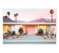 Posterlounge California Dreaming - Retro Palm Springs Póster de Philippe HUGONNARD 100 x 70 cm Pastel Cuadros Decoración para la pared