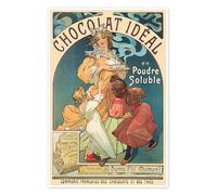 Posterlounge Chocolat Idéal Póster de Alfons Mucha 40 x 60 cm Cuadros Decoración para la pared