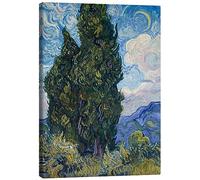 Posterlounge Cipreses Lienzo de Vincent van Gogh 30 x 40 cm Verde Cuadros Decoración para la pared