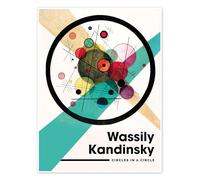 Posterlounge Circles in a Circle Póster de Wassily Kandinsky 30 x 40 cm Cuadros Decoración para la pared