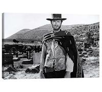 Posterlounge Clint Eastwood en un western Lienzo