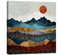 Posterlounge Crepúsculo ámbar Lienzo de SpaceFrog Designs 60 x 60 cm Cuadros Decoración para la pared